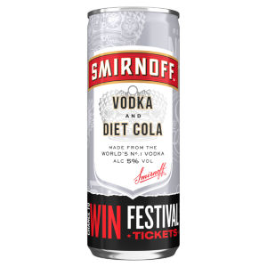 Smirnoff Vodka & Diet Cola Can 5% Vol 250ml