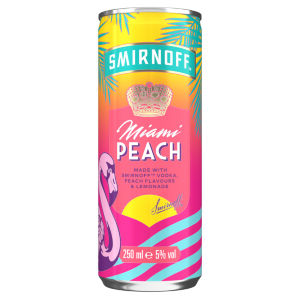 Smirnoff  Vodka Miami Peach and Lemonade 250ml