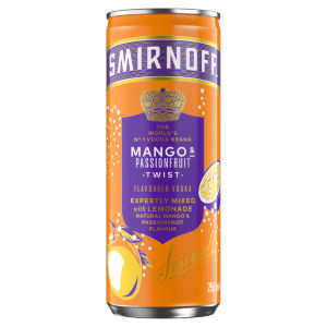 Mango & Passionfruit Twist and Lemonade 5% vol Ready To Drink Premix 250ml Can