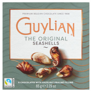 Fairtrade The Original Seashells 6 Chocolates with Hazelnut Praliné Filling 65g
