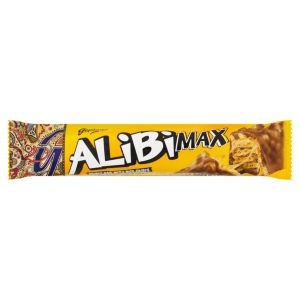 Alibi Max Crispy Bar with Rice Crisps and Caramel in Milk Chocolate 49g