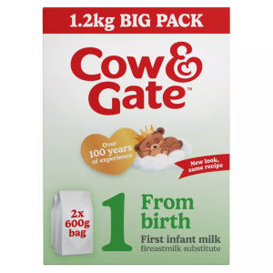 Cow & Gate 1 First Infant Baby Milk Formula Powder From Birth Big Pack 1.2kg