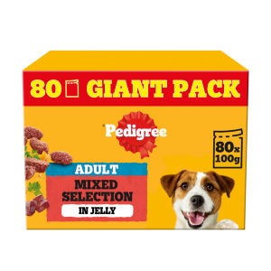 Adult Wet Dog Food Mixed Selection&nbsp; Jelly 80 x 100g Mega Pack Pouch