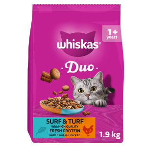 1+ DUO Surf & Turf Dry Cat Food 1.9kg
