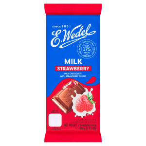 Milk Chocolate with Strawberry Filling 100g