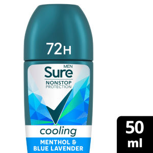 Sure Men 50ml Nonstop Protection Menthol & Blue Lavender Antiperspirant Deodorant Roll On