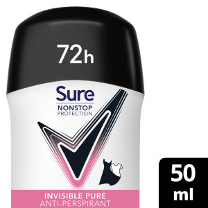Sure 72h Nonstop Protection Invisible Pure Antiperspirant Deodorant 50ml