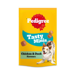 Pedigree Tasty Minis Adult Dog Treats Chicken & Duck Chewy Cubes 
