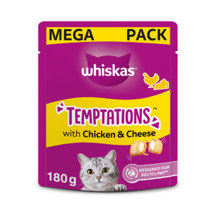 TEMPTATIONS™ Adult Cat Treats with Chicken & Cheese&nbsp;180g