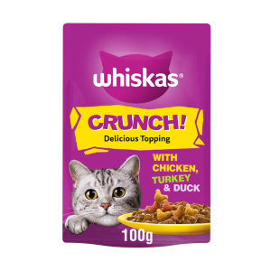 ® Crunch Tasty Topping Adult Cat Treat Biscuits 100g