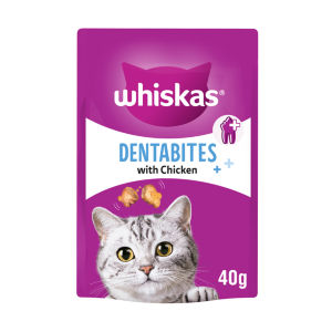 Whiskas Dentabites Adult Cat Dental Treat Biscuits with Chicken