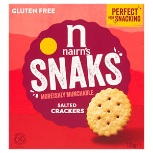 Snaks Moreishly Munchable Salted Crackers 125g