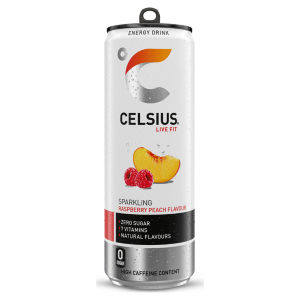 Energy Drink, Sparkling Raspberry Peach 355ml