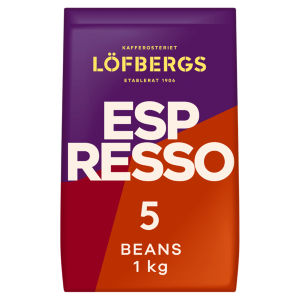Lofbergs Espresso Whole Coffee Beans 1kg