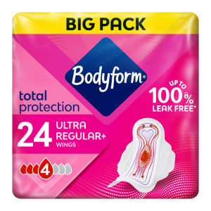 Bodyform Cour V Ultra Normal Sanitary Towels Wings 24 Pack