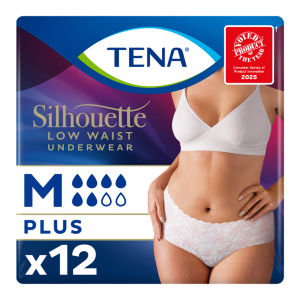 TENA Silhouette Incontinence Pants White Medium 12 Pack