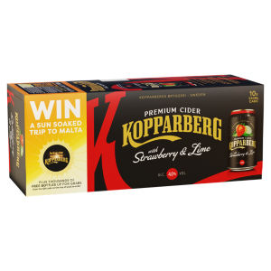 Premium Cider with Strawberry & Lime 10 x 330ml