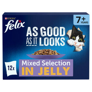 As Good As it Looks Senior 7+ Mixed in Jelly Wet Cat Food 12x85g