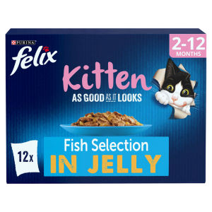 As Good As it Looks Kitten Fish in Jelly Wet Cat Food 12x100g