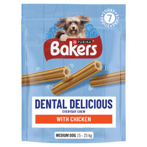 Dental Delicious Medium Chicken Dog Chews 200g