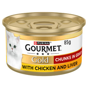 Gourmet Gold Chunks in Gravy Chicken & Liver Wet Cat Food 