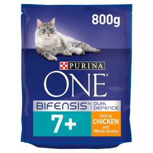 Purina ONE Senior 7+ Dry Cat Food In Chicken