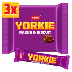 Raisin & Biscuit Chocolate Bar 3 Pack Multipack 132g
