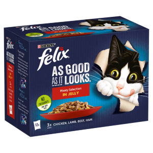 Felix As Good As It Looks Meaty Selection in Jelly Cat Food 12 x 85g
