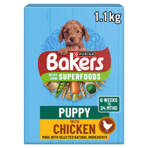 Superfoods Puppy Chicken with Vegetables Dry Dog Food 1.1kg