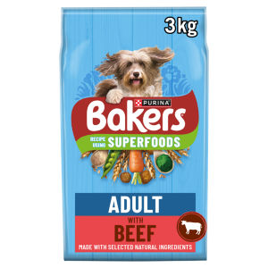 Superfoods Beef with Vegetables Dry Dog Food 3kg