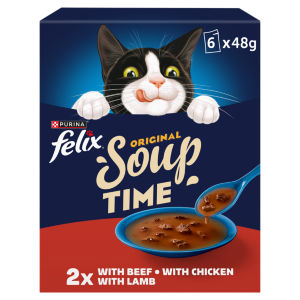 FELIX Soup Time Farm Selection Wet Cat Food 6x48g