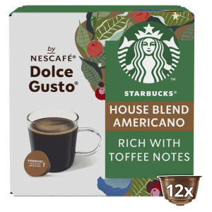 Starbucks by Nescafe Dolce Gusto House Blend Medium Roast Coffee Pods x12 102g