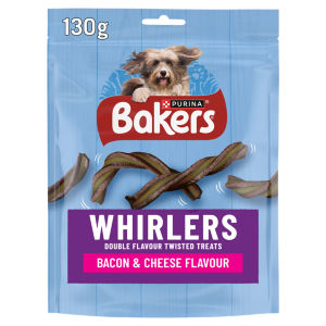 Bakers Whirlers Bacon & Cheese Dog Treats