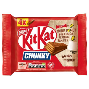 Kit Kat Chunky Milk Chocolate Bars Multipack 40g 4 Pack