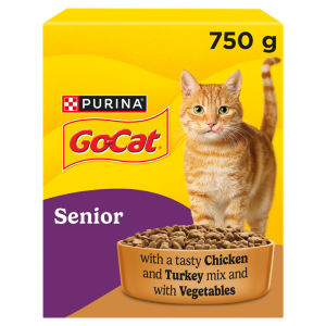 Senior Chicken and Turkey Dry Cat Food 750g
