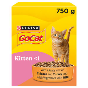 Kitten Chicken, Turkey and Milk Dry Cat Food 750g