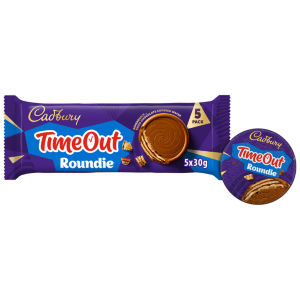 Timeout Roundie Milk Chocolate Wafer Biscuit 5 Pack Muiltipack 150g (5 x 30g)