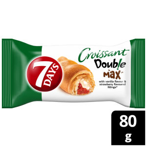Double Max Croissant with Vanilla Flavour & Strawberry Flavoured Fillings 80g