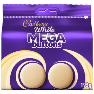 White Chocolate Mega Buttons Large Sharing Bag 192g