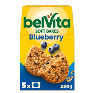 Belvita Soft Bakes Blueberry Cereal Snack Bars Multipack 250g (5 x 50g)