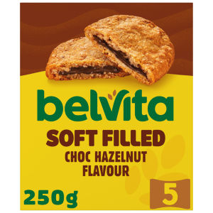Belvita Breakfast Soft Bakes Chocolate Filled Cereal Snack Bars Pack 5 x 50g