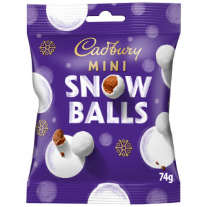 Cadbury Mini Snowballs Clipstrip 74G