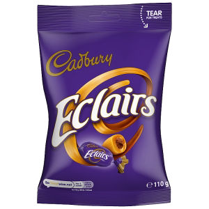 Cadbury Eclairs Caramels with Milk Chocolate Centres 110G