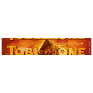 Toblerone Limited Edition Milk Chocolate with Crispy Caramel Salted Pieces 340g