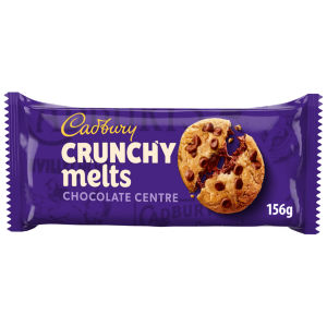 Crunchy Melts Chocolate Centre Chocolate Chip Cookies 156g
