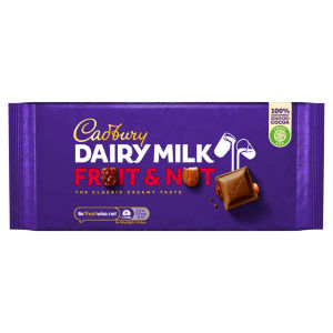 Cadbury Dairy Milk Fruit and Nut Chocolate Bar 280 g