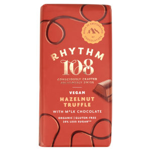 Rhythm 108 Swiss Vegan Roasted Almond Butter Bar with M'lk Chocolate