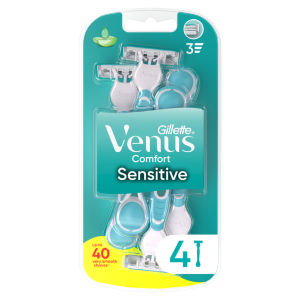 Gillette Venus 3 Sensitive Women's Disposable Razors 4 Pack