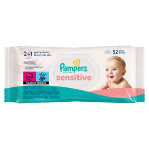 Pampers Sensitive Baby Wipes 52pk