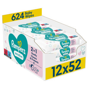 Sensitive Baby Wipes, 624 Baby Wet Wipes